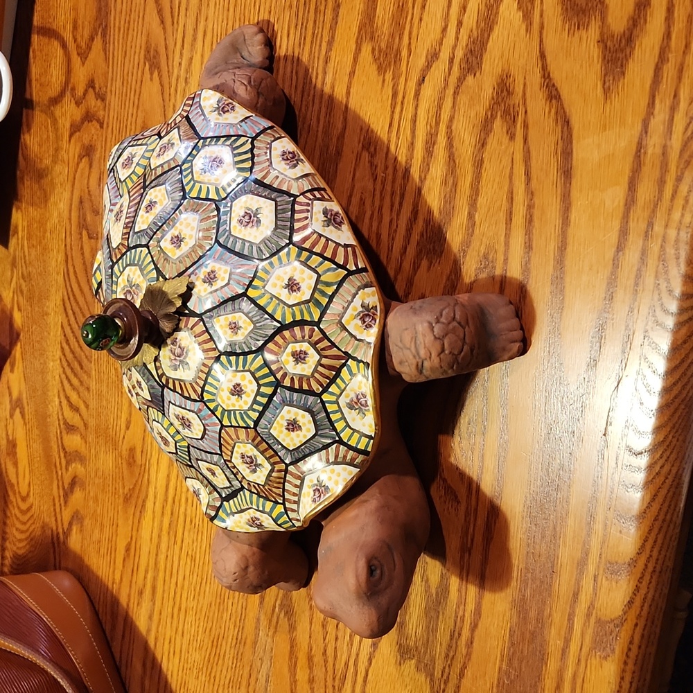 McKenzie Childs turtle tureen